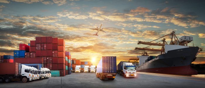 Logistics,And,Transportation,Of,Container,Cargo,Ship,And,Cargo,Plane